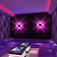 LED Wall Lamp Indoor LED Projection Colorful Lighting Mural Luminaire Background Wall Light for Home Hotel KTV Bar