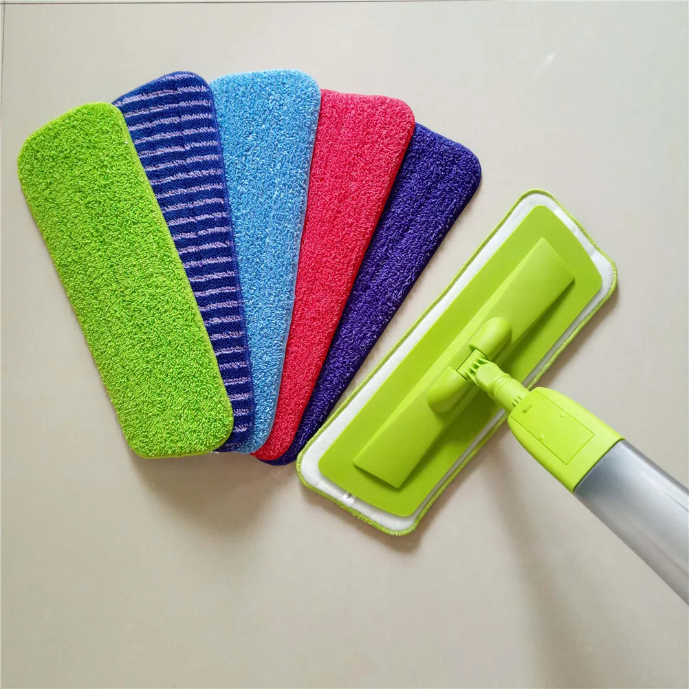 2pcs Practical Cleaning Pad Microfiber Mop Floor Dust Household Flat
