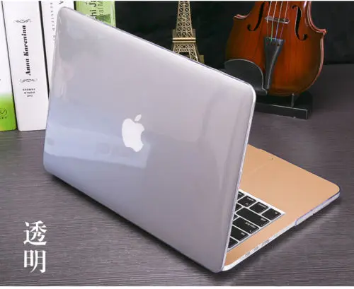 Кристально чистый жесткий чехол+ клавиатура чехол для Apple Macbook Air 11 13 Pro 13 15 retina 12 13 15 дюймов Touch Bar 13 15 чехол - Цвет: Crystal Clear