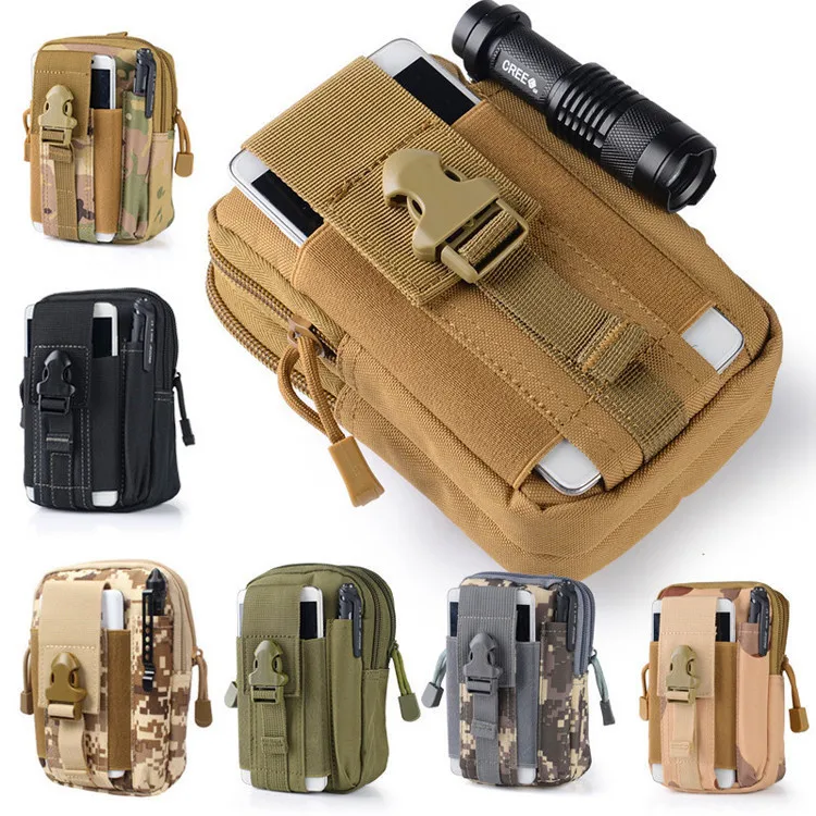 Goodforalllilewen Tactical Waist Pack,Molle Pouch with Zipper,Pouch for Belt,Fanny Pack Pocket for Sports Travel Hiking Running Cycling Camping,Backpack Accessories Adjustable for Men and Women 