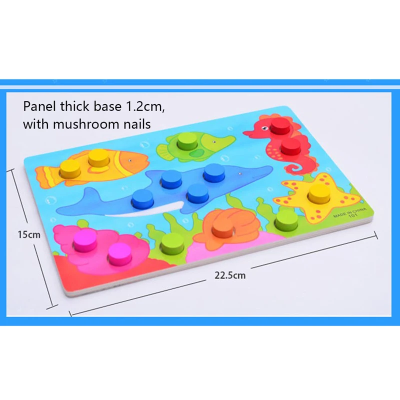 Shujin доска познания цвета Обучающие игрушки Монтессори для детей деревянные игрушки головоломки раннего обучения цвет 4 типа