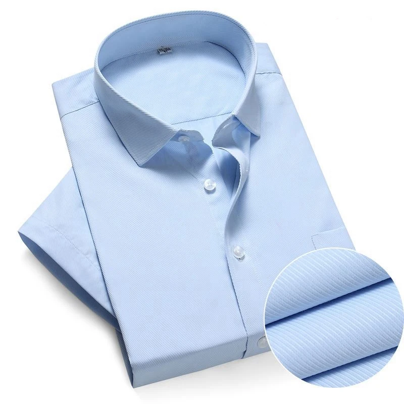 Dress shirts large size 10XL-14XL business office comfort summer men's short sleeve lapel dress white shirt 8XL 9XL