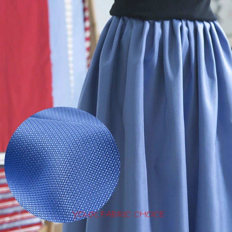 

Yarn-dyed heavy silk fabric, blue color, sheen, 27.6 momme, weaving plaid texture,sew for top,tie,skirt,dress,craft by the yard