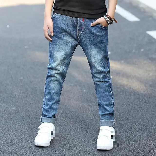 Spring Kids Jeans 2018 Teenagers Baby Boy Ripped Jeans For Boys 5 6 7 8