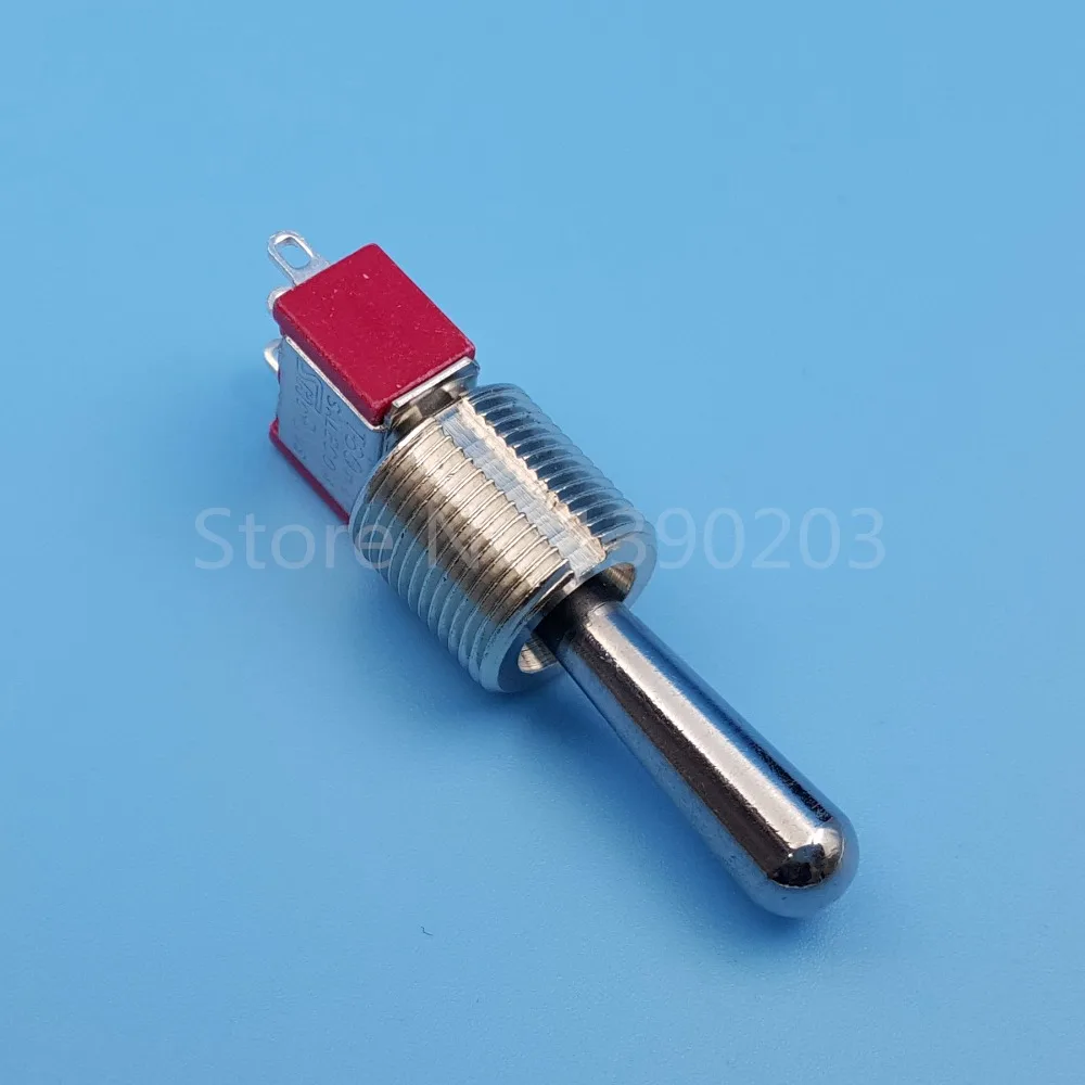 SH T8014-Z1 12 мм 3Pin 3 положения ВКЛ-ВЫКЛ-ВКЛ поддерживается SPDT Мини тумблер большая длинная ручка