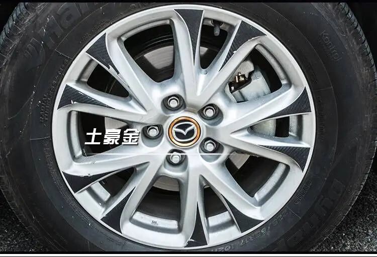 6 см Стайлинг автомобиля кольцо ступицы колеса украшение круг для Mazda 5 GJ Atenza Sport