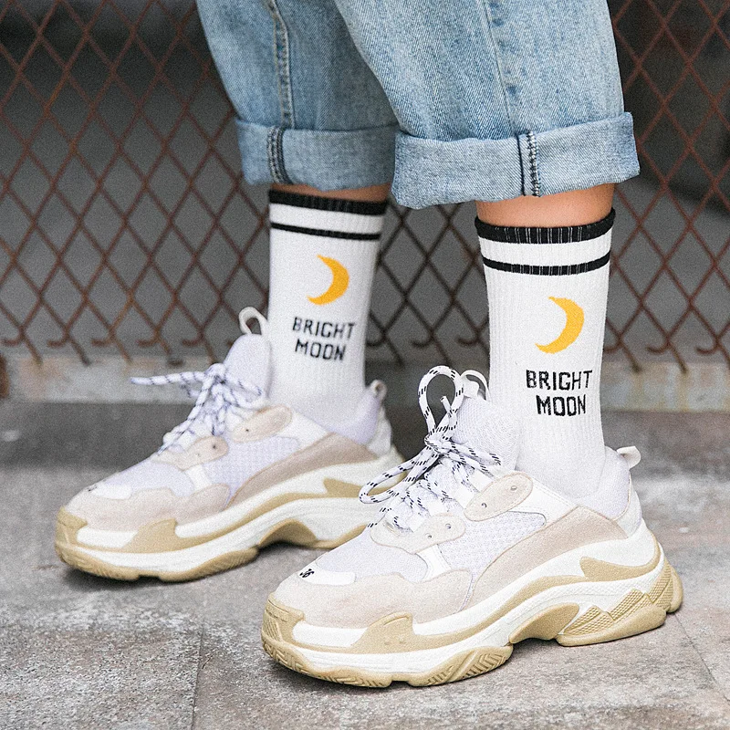 

Socks Women Korean Style Women Streetwear Fashion Women Socks Cotton Kawaii Harajuku Socks For 2019 Women 3 Pairs Socks Set