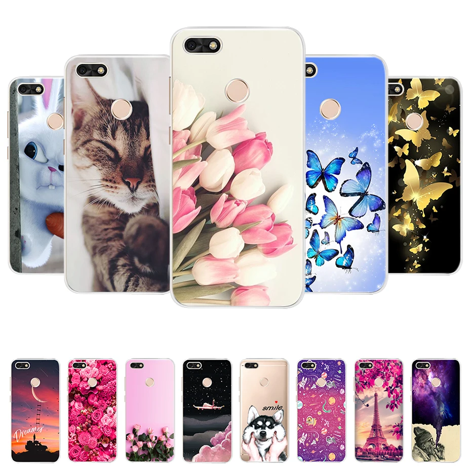 

For Huawei P40 lite E Cover Plain Silicone Soft Case For Huawei P40 lite P40lite Fundas for Huawei Y7p Nova 7i 6 SE Phone Case