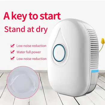 

Mini Home Air Dryer Low Noise Moisture Absorber Bedroom Basement Dehumidifier