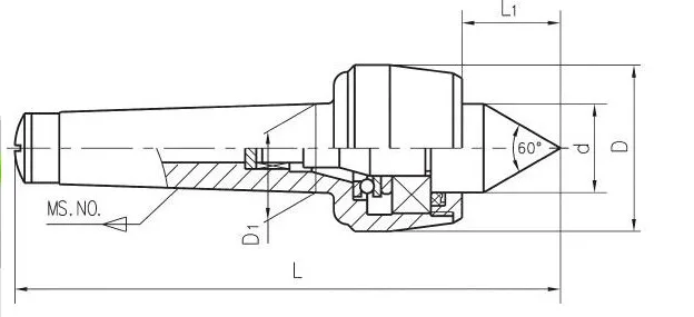 DM312 MT2 precision lignt-duty живой центр, Точность: 0,006 мм