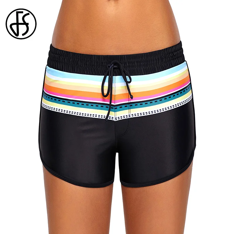 Buy FS Striped Print Accent Black Drawstring Board