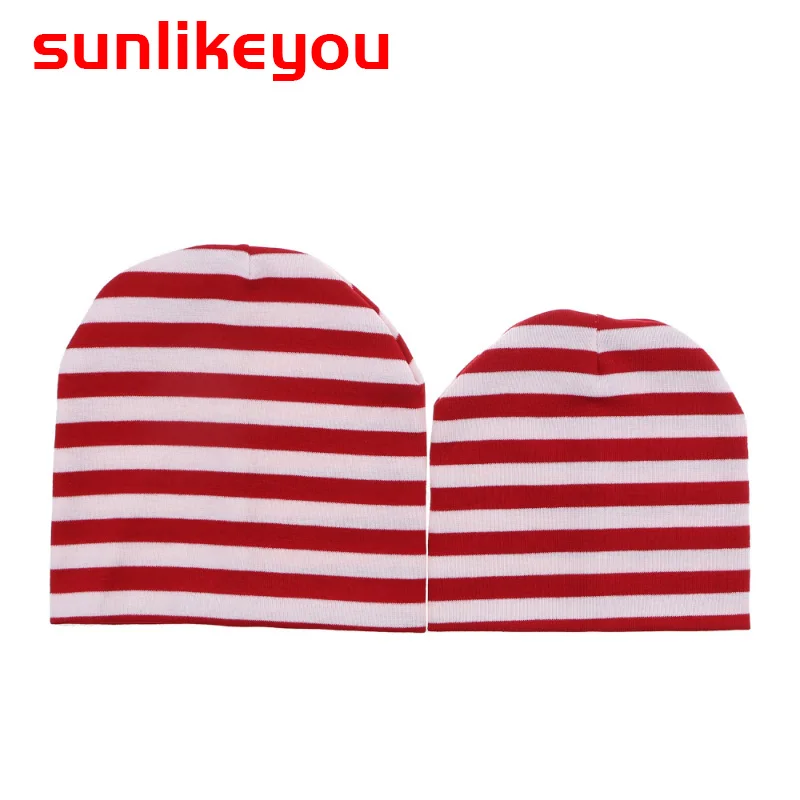 

Sunlikeyou Newborn Cap Baby Boy Girls Kids Summer Hats Cotton Red White Stripe Breathable Cute Toddler Baby Beanie Bonnet