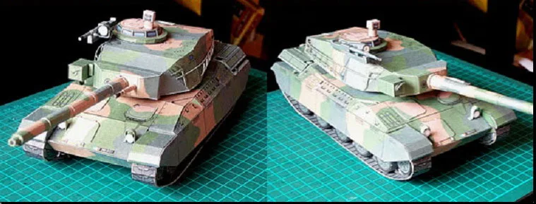 3D бумажная модель для рукоделия бак AMX 32|Картонные конструкторы| |