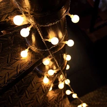 TSLEEN 40/70 Leds Lantern Balls LED String Lamp Christmas Xmas Wedding Window Room Garden Garland Tree Light EU