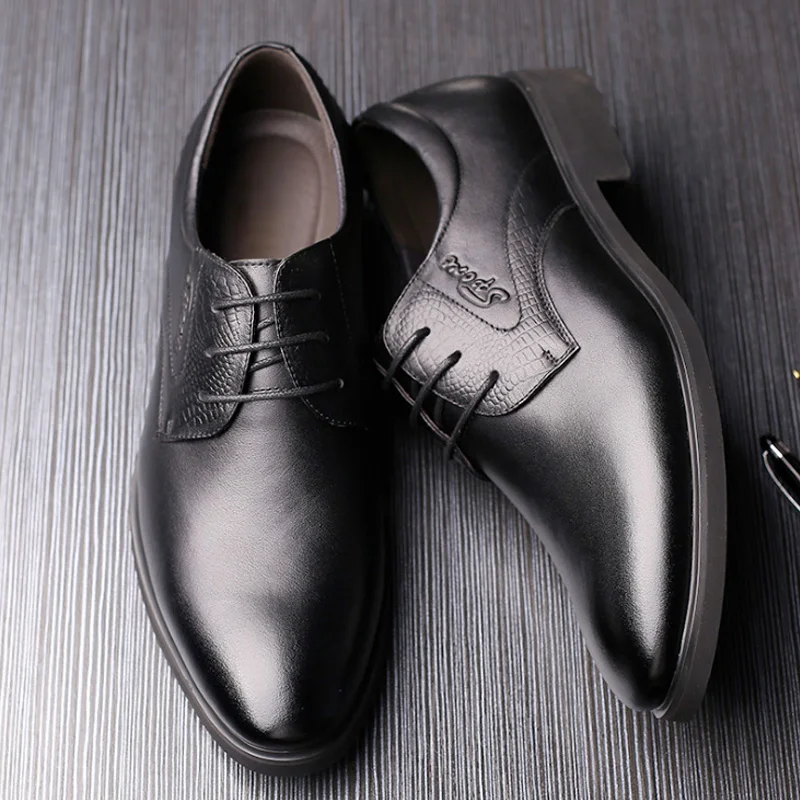 Noir En Buvazik D'affaires marron Hommes Formelle Classique Robe Chaussures Bout Mariage Mode Italien Cuir De Oxford Pointu rYZfw1qY