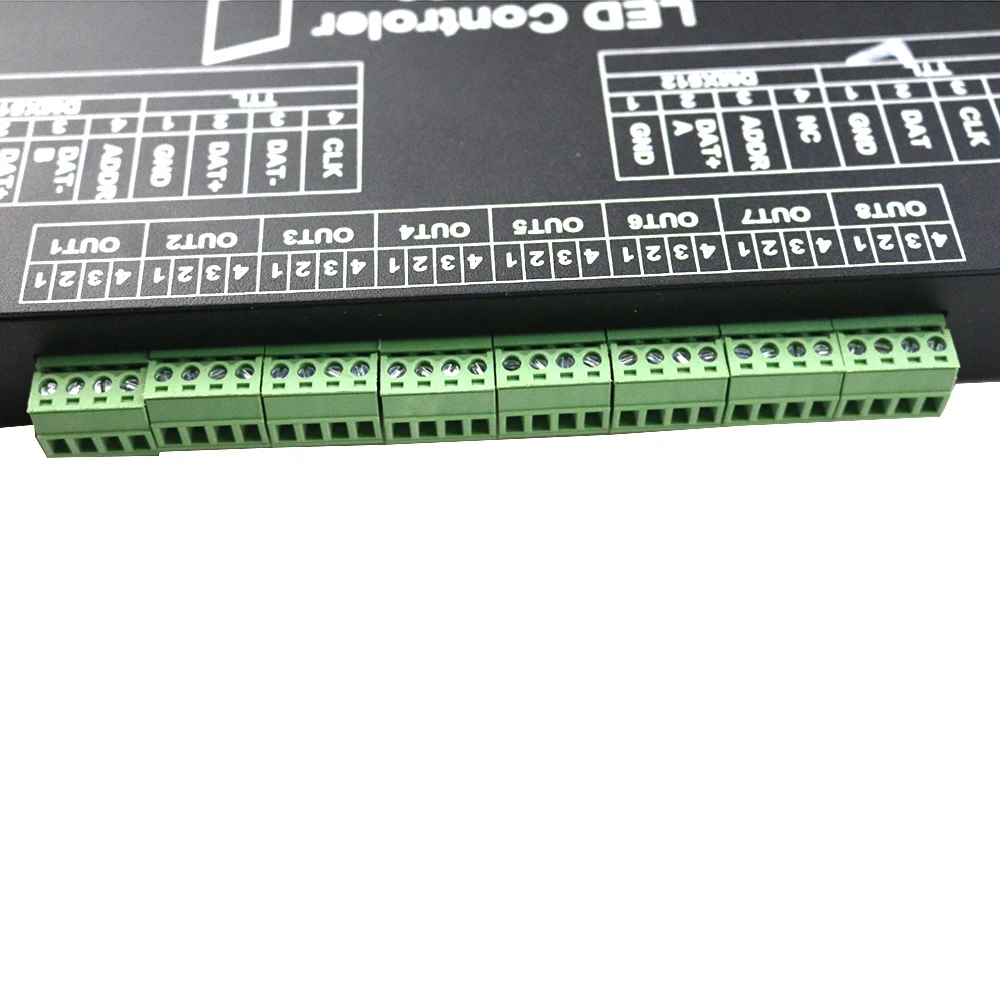 M-8000 программируемый 8096Piexl светодиодный музыкальный контроллер для WS2812B WS2812 SK6812 светодиодный светильник ленты DC5V вход