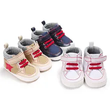 Простая и удобная обувь с мягкой подошвой для малышей обувь новорожденного Девушка мягкая подошва обувь для малышей анти-тапки милые звезды F5