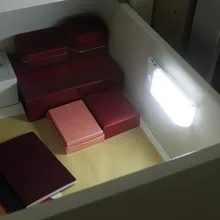 Датчик горячего движения светодиодный ночник 12 Светодиодный s магнитная полоса приклеиваемый шкаф освещение PLD