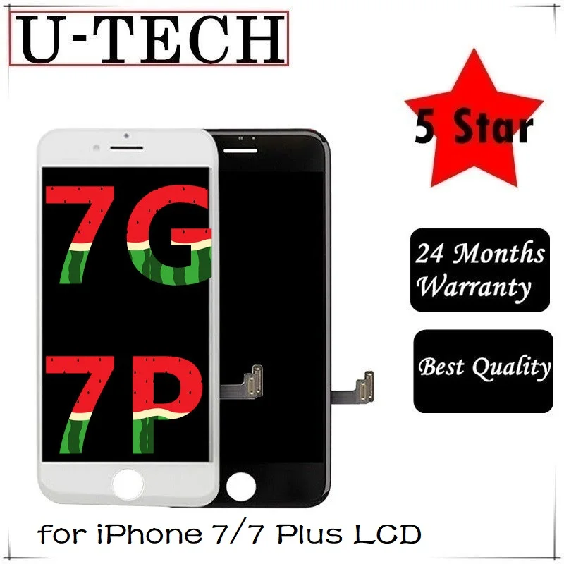 Gansta Black/White Assembly LCD Display Digitizer for iPhone 7 Plus AAA Quality Touch Screen 7+ 7Plus | Мобильные телефоны и