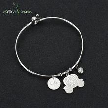 Nextvance, pulsera colgante de plata CZ con piedra de la vida, brazalete de Cenicienta con forma de calabaza de dibujos animados, regalo para niños, joyería de cuento de hadas