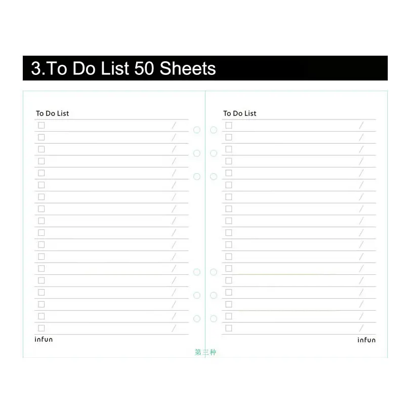 Notebook Papers A5 A6 Pages Planner Filler Paper Inside Page Weekly Monthly Plan To Do List Cornell Matching Filofax Kikkik