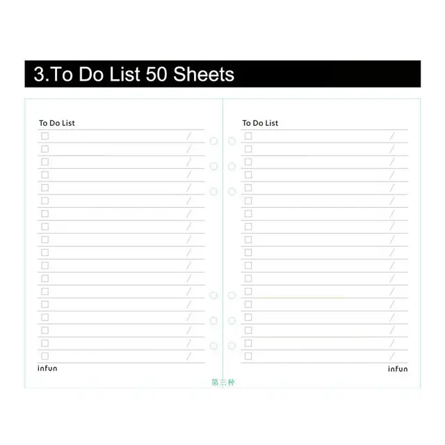 online shop notebook papers a5 a6 pages planner filler paper inside
