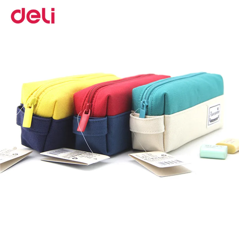 1 шт. разноцветный чехол для карандашей и 2017|pencil bag|deli pencil casecolor bag |