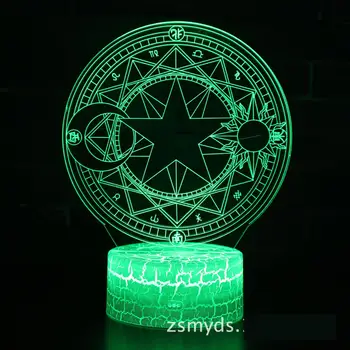 

New Variety Magic Array 3d Small Night Lamp Modeling Led 3d Light Fixtures Luminaria De Mesa Kids Room Led Kids Lamp