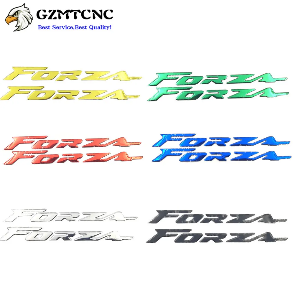 

3D Decals Side Fuel Tank Stickers Cover Emblem "Forza" Logo Motorcycle Body Decoration Decals For Honda Forza 300 250 125