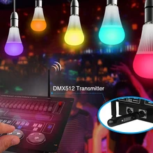 MiLight FUTD04 AC100~ 240 V E27 9 W DMX512 RGB+ CCT светодиодный свет лампы DMX Светодиодный светильник работать с пультом дистанционного управления для дома ресторана бара украшения