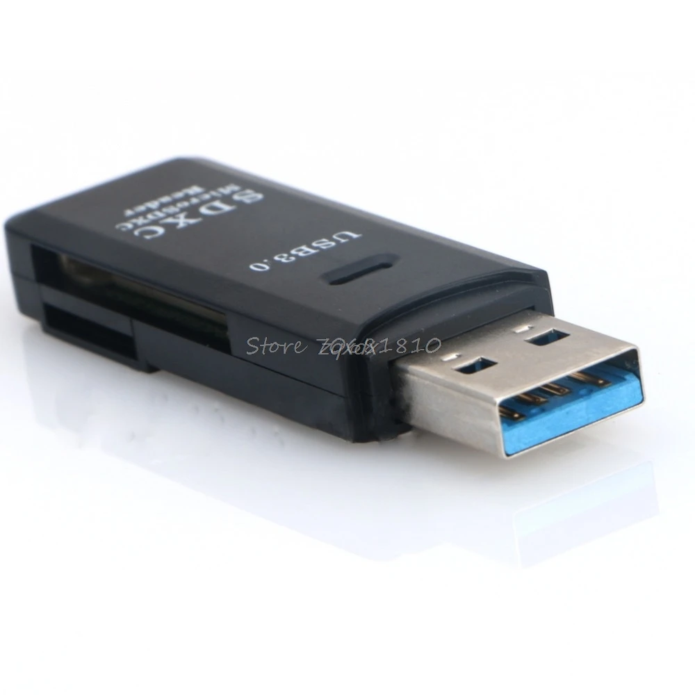 Micro USB 3,0 SD SDXC TF T-Flash Устройство для чтения карт памяти карты адаптера до 5 Гбит Black Z07 Прямая поставка