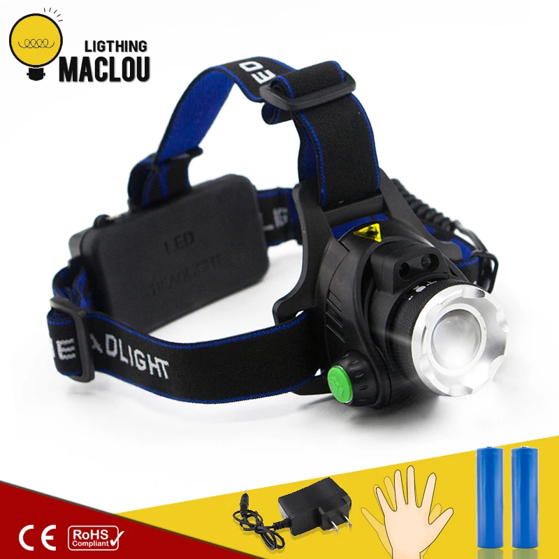

Super Bright LED Headlamp 18650 Waterproof Head Light Fishing Head Lamp Rechargeable Zoom 3 Modes Headlight For Bicycle Camping