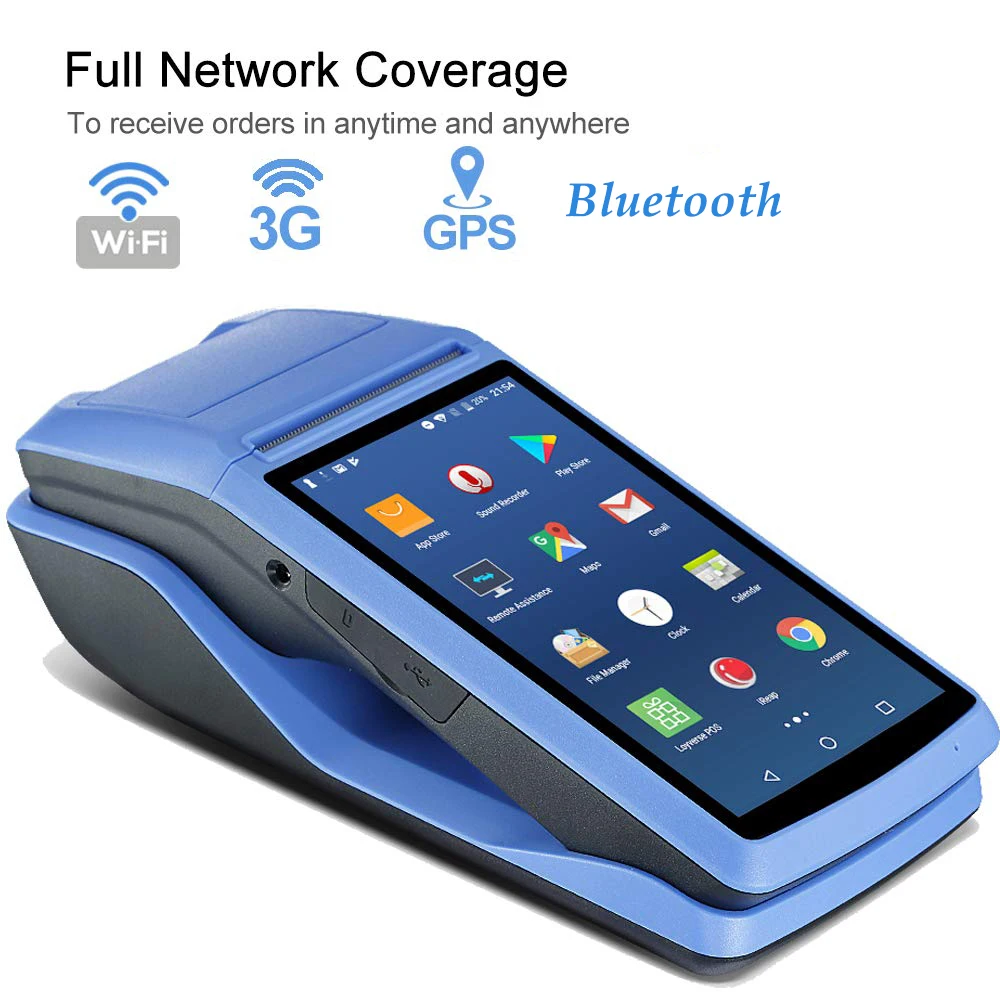 

ISSYZONEPOS Android PDA NFC POS Receipt Bill Thermal Wifi Bluetooth Mobile Printer 58mm Wireless Handheld Terminal PDA