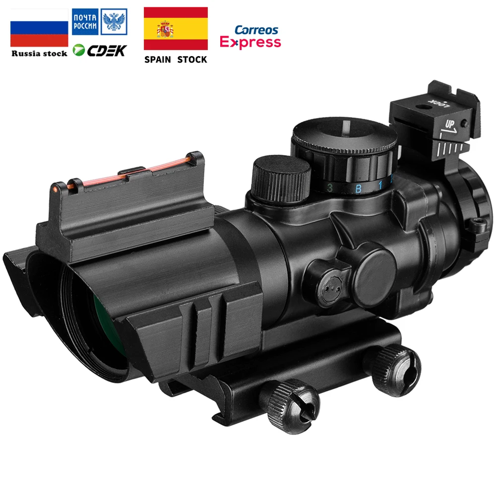 Cena 4x32 Acog luneta 20mm jaskółczy ogon Reflex optyka zakres Tactical Sight polowanie Gun Rifle Airsoft Sniper lupa wiatrówka