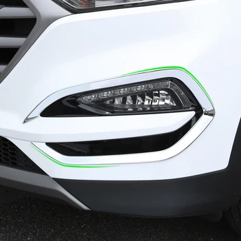 

For Hyundai Tucson 2015 2016 2017 2018 ABS Chrome Front and Rear Fog Light Lamp Cover Trim sticker Car Accessories styling 4pcs