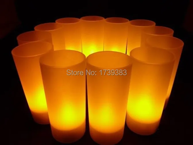 

60pcs/lot Rechargeable Flameless LED Candle Light Flash Electronic LED Candle Light Battery Operated Tea Candles Lamp for Party