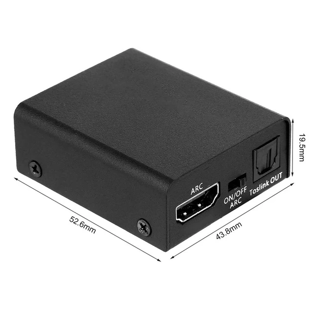 Best Price New for HDMI ARC Adapter to HDMI + Optical/Toslink Audio Converter 4K 1080P CEC Best Price New for HDMI ARC Adapter to HDMI + Optical/Toslink Audio Converter 4K 1080P CEC