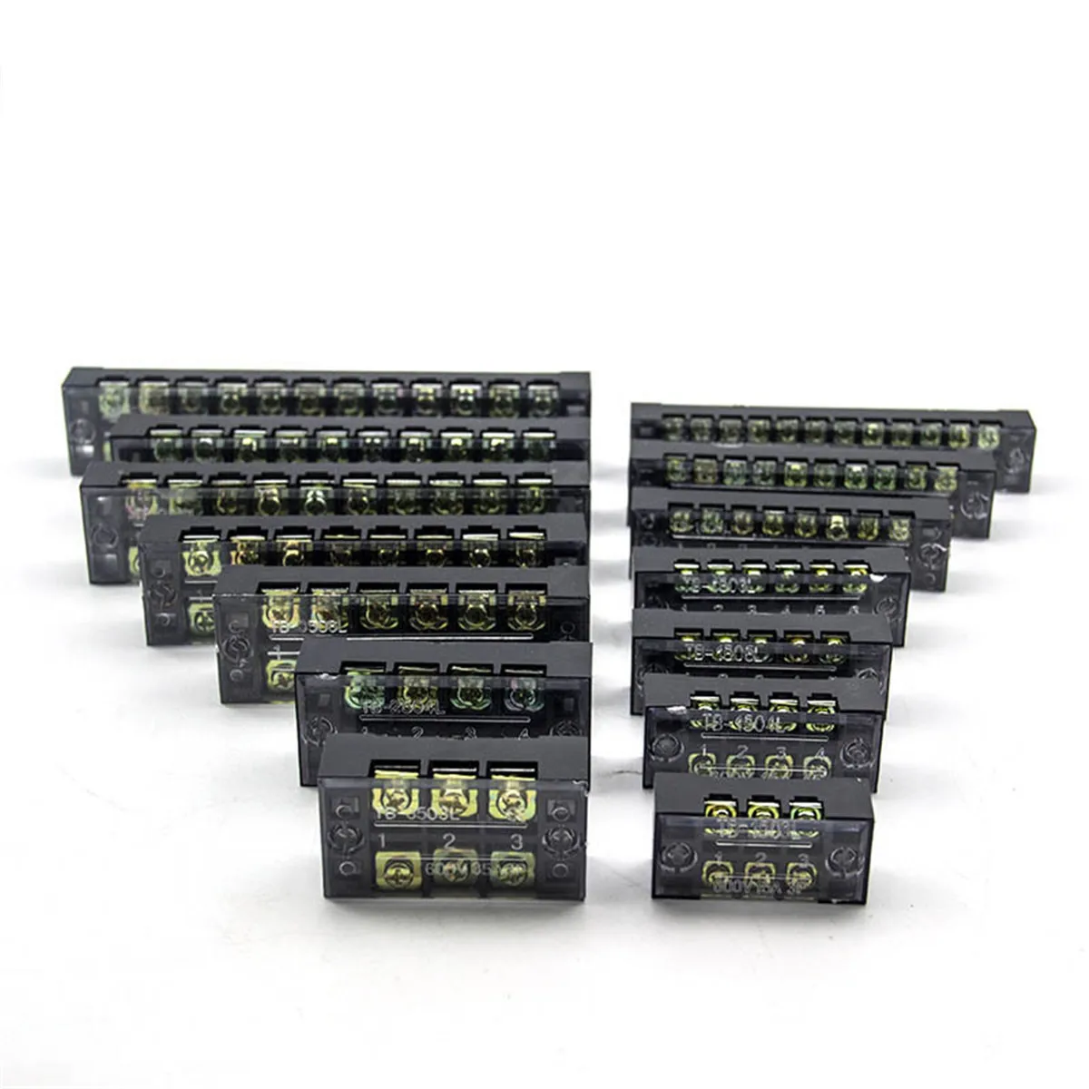 DTY 600V 15A 25A 45A 3/4/5/6/10/12 позиции двухрядный барьер винтовой клеммный блок соединитель