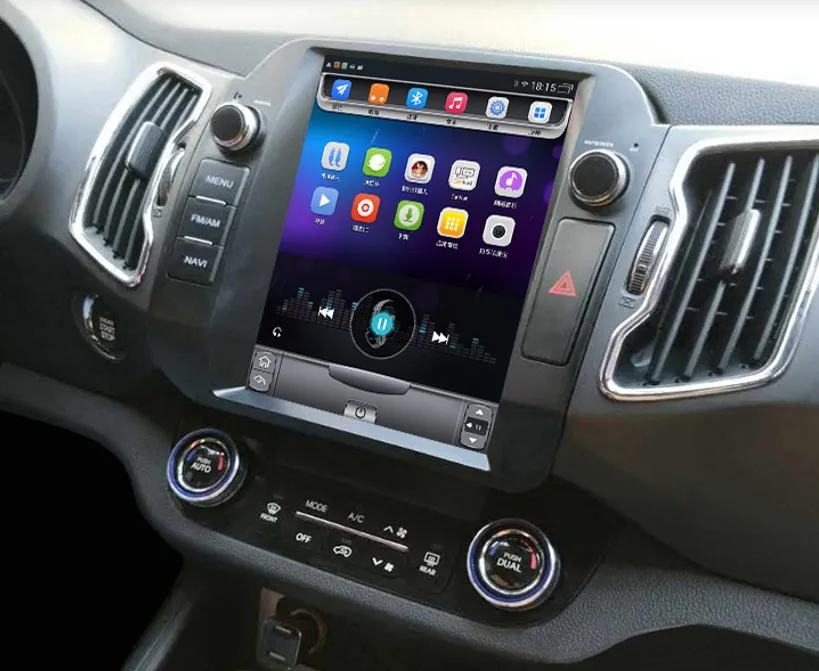  32G ROM Vertical screen android gps multimedia video radio player in dash for Kia sportage R car na