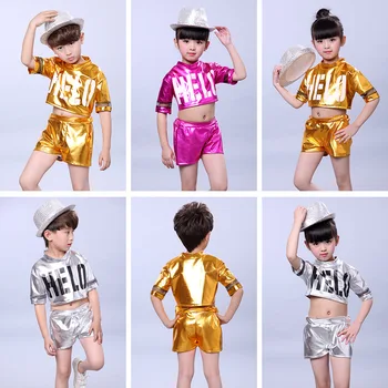 

Cantata Hip Hop Clothes for Girls Dancewear Kids Street Dance Clothing Costumes Jazz Modern Dance Clothes Set Size 100-160