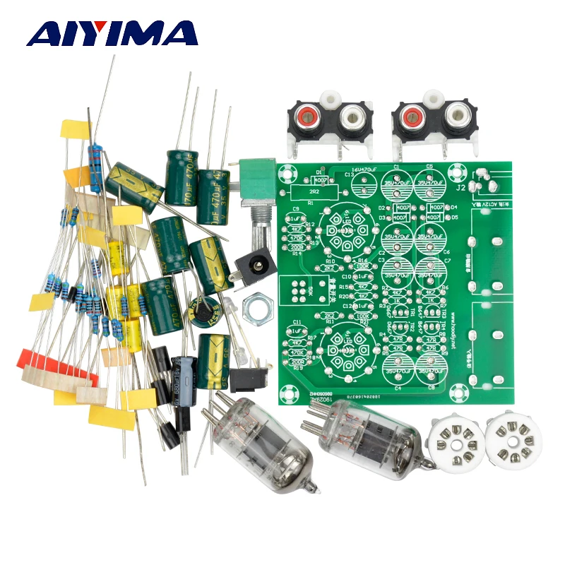 

AIYIMA 6J1 Tube Pre Amp Amplifier Board Valve Buffer PreAmp Amplifiers DIY Kits Tube Preamplifier Board Gall Buffers Amplifier