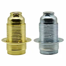 E14 винтажная розетка 4A 250 V винт лампы баз кольцо 1 шт. держатель лампы металлический сплав покрытие E14 ламповый патрон подвесной светильник база 6 шт./лот