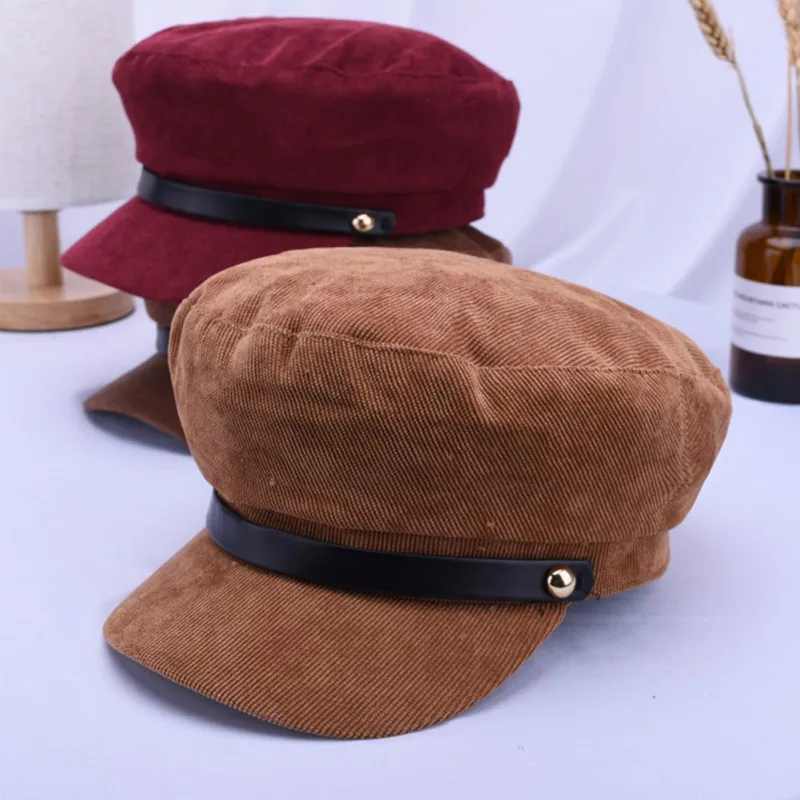 

Winter Hats Women Winter Cap Wool Hat Female Button Sport Cap Sun Visor Hat Fall High Quality Running Caps