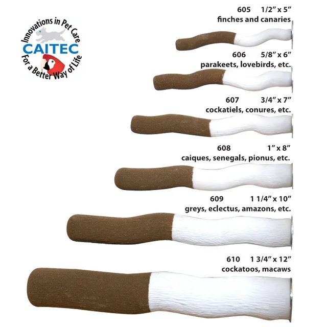CAITEC Bird Perched Stick Nail Grooming for Parrots Bird Stand Fits any Type of Cages Suitable for Small to Large Birds 1