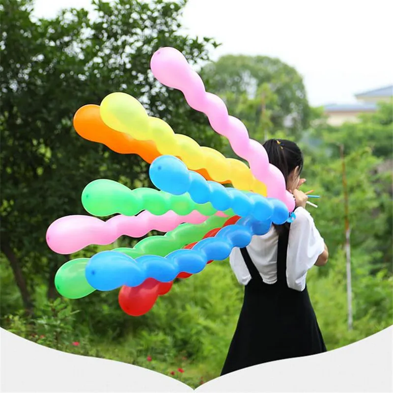 10 шт./лот 36 дюймов винтовые латексные шары надувные длинные воздушные шары для свадебного украшения с днем рождения