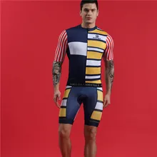 2019 glamour men bicycle equipment summer sport quick drying tights BOESTALK high quality stripe perfect design bike jersey set