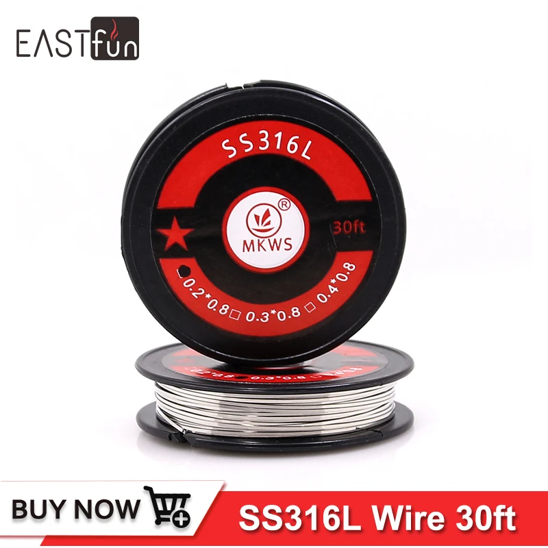 Оригинальный провод MKWS SS316L 5 м 30 футов сопротивления нагреву для rda rba rta rdta