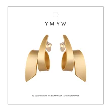 YMYW, высокое качество, Необычные персонализированные серьги-гвоздики, медные витые амулеты, стильные трендовые золотые серьги, Mujer Moda