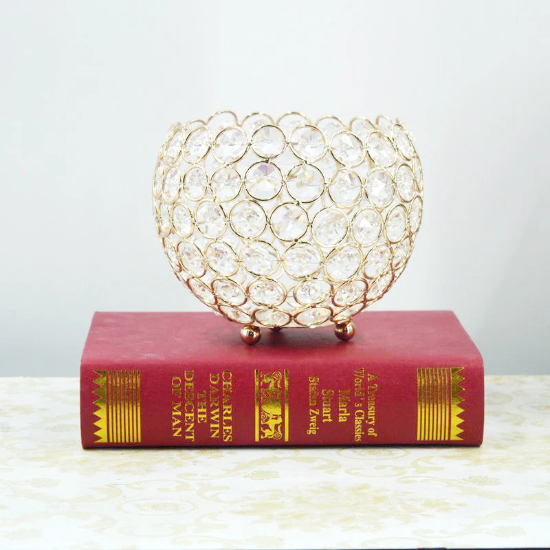 10Pcs/Lot Table Candle Holder Plating Crystal Candlestick Geometric Romantic Candle Holders for Wedding/Dinner Decoration GZT092