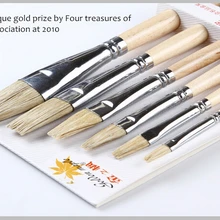 Профессиональный смесь волос животных живопись Кисточки, 6 шт./компл. акриловая краска Кисточки, масло Кисточки